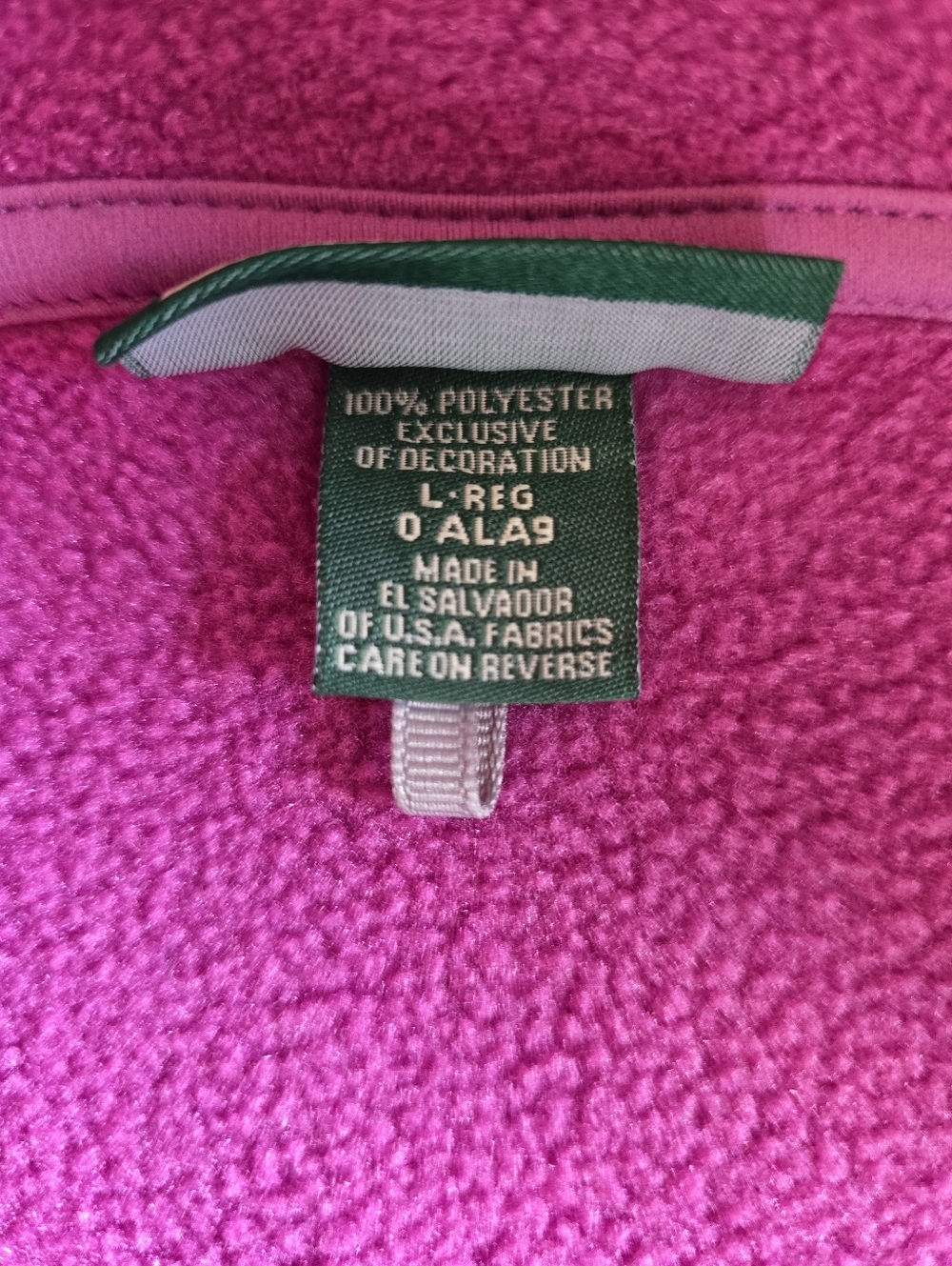 L.L.Bean Full Zip Polartec Vest Size Large - Picture 8 of 11